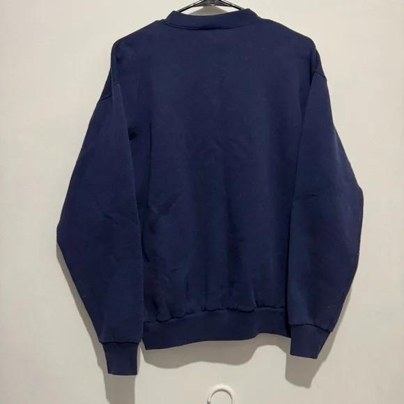 90s vintage Disney Pooh Embroidered Navy womens Sweatshirt - Picture 4 of 4